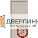 Дверь Ал Лайн 1 Al Line 1 цвет мокко кромка металл черная